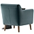 Odens Grey Velvet Armchair 3D model small image 3