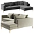 Modern Corner Sofa - Kona 3D model small image 2