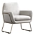 Elegant Hermann Armchair 3D model small image 1