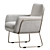 Elegant Hermann Armchair 3D model small image 3