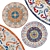 Vintage Circle Rugs | No. 153 3D model small image 1