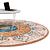 Vintage Circle Rugs | No. 153 3D model small image 2