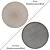 Versatile Round Carpets Set 3D model small image 2