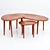 Zen-inspired Zara Home Wooden Tables 3D model small image 2