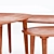 Zen-inspired Zara Home Wooden Tables 3D model small image 3