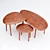 Zen-inspired Zara Home Wooden Tables 3D model small image 4