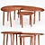 Zen-inspired Zara Home Wooden Tables 3D model small image 6