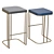 Sedis Stool: Low, Bar, High 3D model small image 1