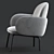 Shaftsbury 20 Armchair: Modern Comfort at its Finest 3D model small image 3