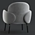 Shaftsbury 20 Armchair: Modern Comfort at its Finest 3D model small image 4