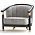 Strassbourg Luxe Armchair 3D model small image 2