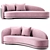 Mouna: Premium Sofa and Chair 3D model small image 1