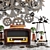 Industrial Loft Decorative Set 3D model small image 3