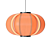 Vintage Pumpkin Shaped Architect Lamp 3D model small image 3