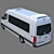 VW Crafter 50: Spacious Passenger Minibus 3D model small image 2