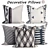 Decorative Pillows Set - Modern Design 3D model small image 1
