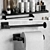 Modern Bathroom Accessories Set 3D model small image 4