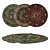 Round Carpets Set: Versatile and Realistic 3D model small image 1