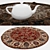 Round Rug Set: Versatile and Stylish 3D model small image 3