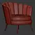 Elegant Demers Barrel Chair 3D model small image 5