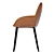 Remy Faux Leather Chair: Sleek and Polished Seating 3D model small image 2