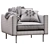 Elegant Boutique Armchair by Moooi 3D model small image 4