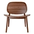 Modern Mid-Century Lounge Chair 3D model small image 3