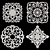 Elegant Floral Wall Rosettes 3D model small image 5