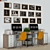 Modern Office Furniture Set 3D model small image 2