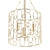 Elegant Gold Foyer Pendant Light 3D model small image 1