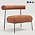 Velvet O-Armchair | Modern Design 3D model small image 1