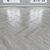 Oak Parquet Flooring: Herringbone, Linear & Chevron 3D model small image 3