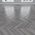 Oak Parquet: Herringbone, Linear, Chevron 3D model small image 4