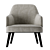 Elegant Poliform Jane Armchair 3D model small image 2