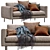 Elegant Moooi Boutique Sofa 3D model small image 4