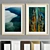 Elegant Art Frame: Wood & Metal 3D model small image 1