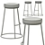 Scandi Bar Stool: Modern Scandinavian Style Seating 3D model small image 3