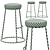 Scandi Bar Stool: Modern Scandinavian Style Seating 3D model small image 4