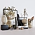 Elegant 31-Piece H&M Home Decor Set 3D model small image 2