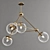 VBGold Chandelier - Elegant Lighting for Luxurious Spaces 3D model small image 1