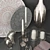 Elegant Silver Decor Set 3D model small image 28