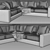 Modern Urban L-Shaped Sofa 3D model small image 4