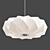 Modern White Pendant Light - Glacier 20 3D model small image 3
