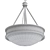 Blue Tiffany Pendant Light: Elegant Nickel Finish 3D model small image 2