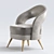 Elegant Ava Armchair: Modern Design 3D model small image 3