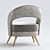 Elegant Ava Armchair: Modern Design 3D model small image 4