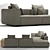 Grandemare Sofa by Flexform 3D model small image 3
