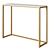 Luxury Console: Marble Gold 3D model small image 1