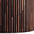 Striped Wood Panel: PBR 4K 3D model small image 2