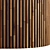 Striped Wood Panel - High-Res PBR Textures 3D model small image 2